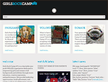 Tablet Screenshot of girlsrockcampatl.org